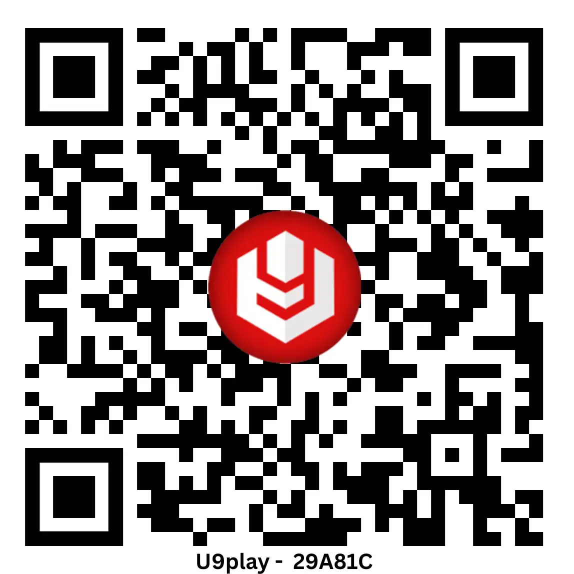 QR code for the U9play app download guide